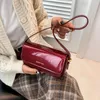 Abendtaschen Retro Lackleder Frauen Umhängetasche Qualität PU Kleine Tote Feste Lässige Achselhöhle Geldbörsen Damen Chic Square Handtasche Hobo