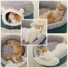 Kennele Pióry Hoopet Pet Cat Pies Łóżko ocieplające pies dom miękki materiał śpiwór pet poduszka puppy hoinnel 231212