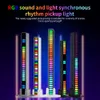 New Decorative Lights 2Pcs RGB Sound Control LED Light Strip Car Rhythm Colorful Pickup Lamp Music DJ Bar Party Auto Interior Ambient 16/32 Beam Light