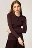 Women's Polos AS Women Knit Blouse Great Quality Knitted Tops Female Ribbed Polo Collar Sweaters