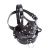 Vuxna leksaker läder fetisch huvudbonad bdsm bondage headboning mask huva återhållsamhet vuxen cosplay kvinnliga man sex leksaker för par kvinnor fetisch gay 231213