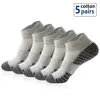 Sports Socks Ankle Athletic Running Low Cut Breathable Cushioned Tab for Men Women 5 PairsLot 231212