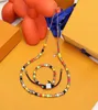 New Italian brand jewelry pop bright color Beaded Necklace men039s and women039s fashion street Bracelet birthday gift3578387