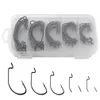 Fishing Hooks 50Pcs Fishing Hooks Worm Soft Bait Fish With Plastic Box Y12579 Drop Delivery Sports Outdoors Fishing Dhsop