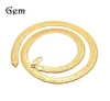 10MM Wide Bone Chain Yellow Gold Filled Men Statement Herringbone Necklace 60cm 2072 Q23901638