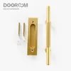 Dörrlås Dörrrum Brass Barn Sliding Handle Modern American Push Pull Kicken Living Room Badrum Balkong 231212