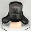 Berety Bomber Hat for Men's Winter Faux Fur Grusty ciepłe pluszowe czapki nausznik