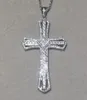 Mode Grote 925 Sterling Zilveren Prachtige Bijbel Jezus Hanger Ketting voor Vrouwen Kruisbeeld Charme Pave Gesimuleerde Diamanten Sieraden7243760