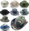 Chapéus de sol boné homens mulheres camuflagem balde chapéu com corda pescador boné panamá safari boonie12991347