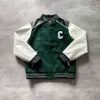 Fashion Varsity Mens Jackets Designer Leather Embroidered Baseball Uniform Woolen Cardigan Coat Winter Puffer Jacket Hip Hop Sportswear