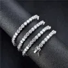 Tennis Graduated 3MM 4MM 5MM tennis chains 16 inch 24 inch shiny ice chains necklaces AAA cubic zirconia hip-hop jewelry 231213