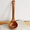 Spoons 1pc NonStick Wooden Cooking Spoon Daily Solid Antiscalding Soup Ladle For Kitchen 231213