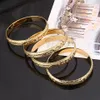 4st. Dubai Gold Bangles breda armband Afrikanska europeiska Etiopien smycken Bangles2757