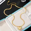 Chaînes Zovoli Gold Couleur Collier en acier inoxydable pour femmes Bijoux Love Heart Pendentif Cadeau d'anniversaire