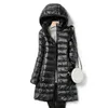 Parkas en duvet pour femmes, grande taille, doudoune longue Ultra légère et mince, automne-hiver, veste bouffante décontractée, Parka à capuche mince, coupe ample, 231213