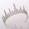 Diadème et couronnes en cristal brillant de Style baroque, couleur or et argent, diadème de princesse royale, accessoires de cheveux de mariage, 1263g