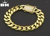 12mm14mm Cz Stainless Steel Curb Cuban Link Bracelet Gold Silver Plated Hiphop Micro Paved Mens Miami Bangle 7inch8inch13658504