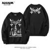 Mayhem Brutal Band Periphery Crewneck Sweatshirt Men's and Women's Norwegian Black Metal Rock Autumn and Winter Fleece Jacket Tide