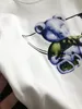 24SS Lujoso Italia Marcas Diseñador PRA Camiseta Manga corta Cuello redondo Camiseta Transpirable Hombres Mujeres Amantes Moda Estampado Hip-Hop Calle al aire libre Camiseta Ropa