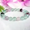 MG1109 Pulsera de fluorita arcoíris natural Pulsera de protección de energía negativa Cristales curativos Pulsera de tono de gemas Joyería de intuición247m