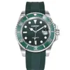 NEW Kuerst Men watches Luminous Water proof Automatic movement Sapphire glass Sports rubber strap Green face Wristwatches272D