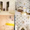 234pcs Colorful Triangles Wall Stickers for Kids Room Nordic Creative Style Wall Art Opaque Pvc Vinyl Bathroom Decoration