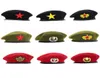 Hommes de casquette militaire sans badge Solider Hat armée homme femme laine vintage beret becs caps hiver chaude chapeau cosplay chapeaux pour femme6840927