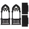 Candle Holders Farmhouse Sconce Halloween Decor Home Centerpieces dla stoły Cofnięte żelazo