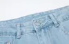 Men's Jeans Ripped Hip Hop Bone Shape Hole Jeans Men Streetwear Oversized Straight Splash Ink Denim Trousers Loose Harajuku Retro Jean Pants 231212