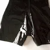 Sexiga uppsättningar trosor plus storlek Mens Sexig öppen gren läder kattdräkt för sex erotisk mantel latex kroppskonser Crotchless glansig läder jumpsuit sexi 231213