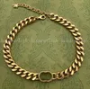 Colliers de boucles pour femmes hommes pendants Designer Luxurys Bracelet Vintage Gold Letters 14k Accessoires de mode plaqués or Jewelr2265348