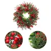 Dekorativa blommor Artificial Garland Party Wreath Decor Pendant Christmas Dining Table Berry Classic Xmas Plastic Home