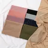 Nouveau Jacquard plissé Jersey musulman Hijab écharpe femmes longs châles Polyester Foulard bandeau Islam Turban bandeau Foulard