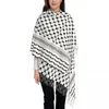 Шарфы Палестинская шаль Hatta Kufiya, теплый большой мягкий шарф, Палестина, арабский традиционный дизайн Keffiyeh, пашмины