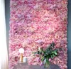 40x60 cm Silk Rose Flower Champagne Artificial Flower for Wedding Decoration Flower Wall Panels Romantic Wedding Backdrop Decor T203861602