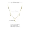 Kedjor Aide 925 Sterling Silver Neckor for Women Girl Star Moon Patter Crystal 18K Gold Plated Double Layed Neck Chain Colares