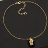 Designer Luxe Klassieke Tas Ketting Frans Merk Dubbele Letter Ingelegd Strass Messing Materiaal Vrouwen Charme Ketting Leveren Moeder Mode Verrassingscadeau