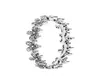 Sparkling Daisy Flower Ring 925 Sterling Silver Women's Wedding Jewelry Set för P Rose Gold Girl Firl Gift Rings med Original Box3764795