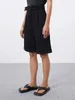 Shorts pour femmes Jyate 2023 unisexe style minimaliste noir taille haute à la mode simple pantalons décontractés vêtements d'été en vrac