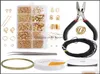 Sluitingen Haken Componenten Sieradenlegering Aessories Bevindingen Set Gereedschappen Koper Open ringetjes Oorbelhaak Sieraden maken Benodigdheden Kits 766831657