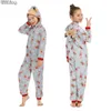 Rompers god jul älgtryck Family Pyjamas Set Parentchild Matchande kläder Casual Sleepwear Xmas Gift Year Clothes 231212