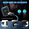 Yeni 2024 2024 Diğer Otomatik Elektronik Araba Bluetooth 5.0 FM Verici PD Tip-C Çift USB 3.1A Hızlı Şarj Cihazı Renkli Ortam Işık Handfree Mp3 Modülatör Oynatıcı