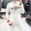 2023新しいブランドサマーファッションデザイナーTシャツ男性トップス豪華な手紙ホットドリルメンズレディース衣料長いシャツ女性ティーサイズM-4XL