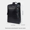 School Bags 2023 Men Backpack Wholesale Large Capacity Cowhide Real Leather Laptop Handbag Male Outdoor Leisure Business Travel Bag