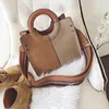 School Bags European And American 2023 Version Color Matching Luxury Handbag Retro Frosted Single Shoulder Bag Wide Cute For Women