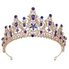 Fermagli per capelli Colore oro argento Diademi e corone per la cerimonia nuziale Sposa Festa Diademi di cristallo Strass Testa Ornamenti Accessori per copricapo Regalo