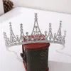 Diadème et couronnes en cristal brillant de Style baroque, couleur or et argent, diadème de princesse royale, accessoires de cheveux de mariage, 1263g
