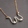 Titten Halskette handgemachte Gold gefüllt925 Silber Halsband natürliche Perle Anhänger Boho Collier Femme Kolye Schmuck Halskette Q05319047706