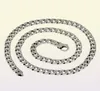 100 Solid S925 Sterling Silver Miami Cuban Chains Necklace For Mens Womens Fine Jewelry Lock 7mm 50 55 60CM Tank Clasp Chain X0508833235