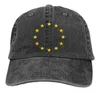 Europeiska unionens flaggstjärna baseball cap pappa hatt justerbar mössa ostrukturerad mössa unisexe män kvinnor baseball sport utomhus hiphop h51547053